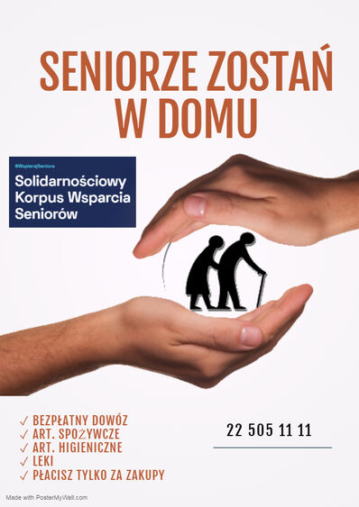 kopia projektu senior care company flyer template wykonano za pomocą postermywall