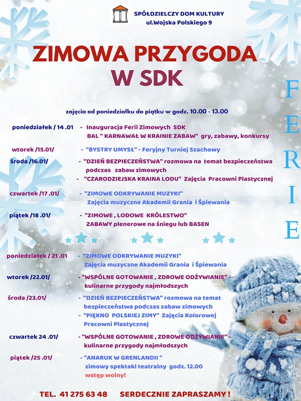 ferie zimowe 2019